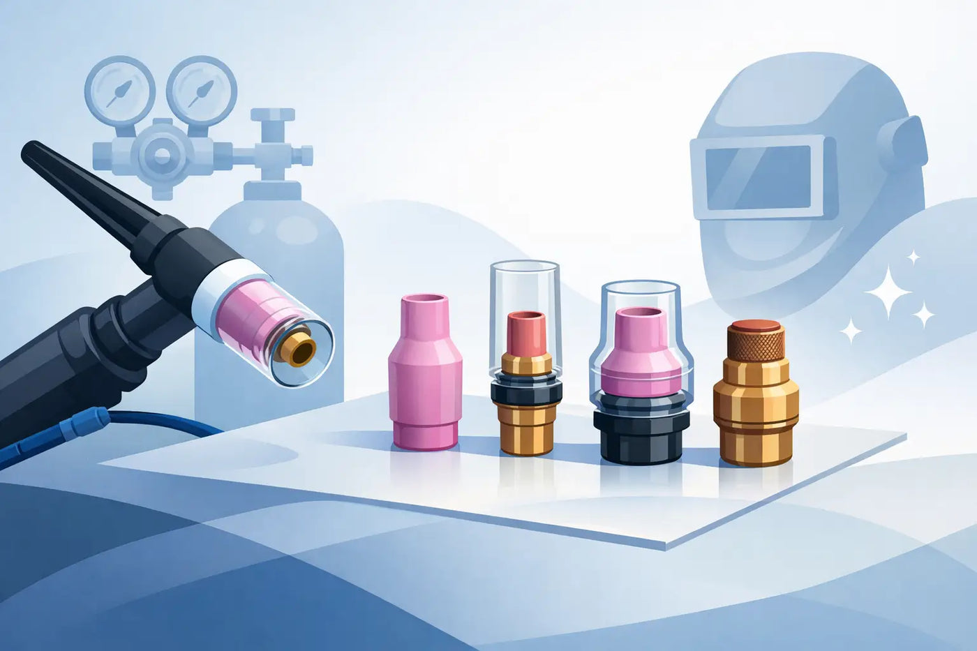 Gaslens set TIG kiezen zonder miskoop