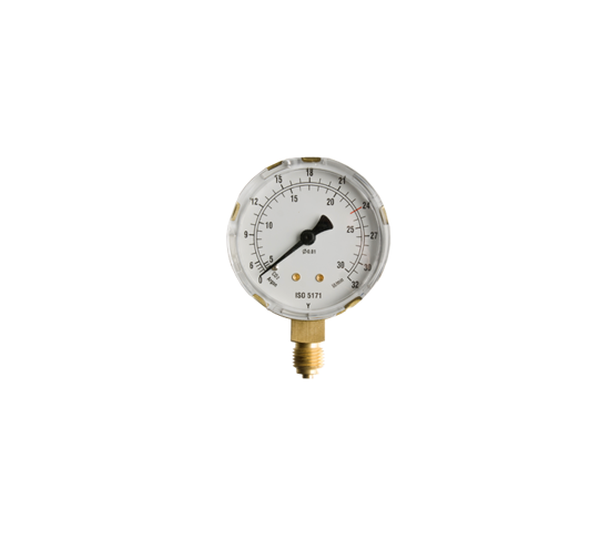 Manometer argon 0-28/30 liter voor doseernippel 0.82mm - Weldingshop