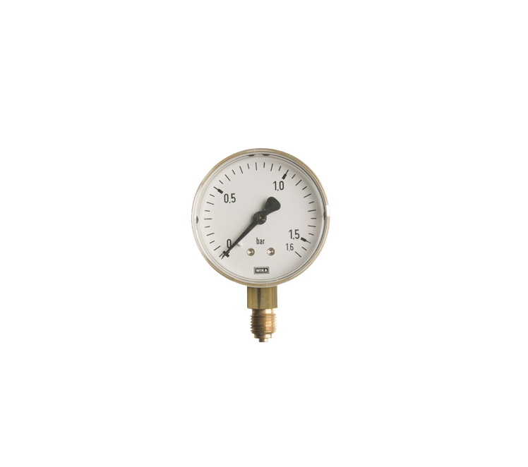 Manometer blank 0-1.6 bar 63mm