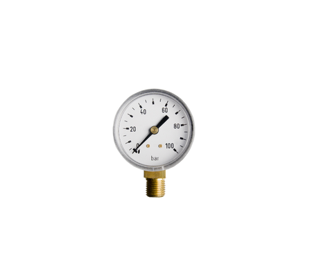 Manometer blank 0-100 bar 50mm