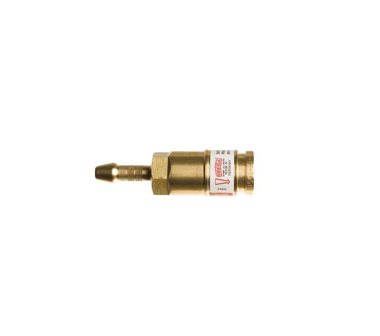 ISO 7289 snelkoppeling gas 6 mm tule zonder insteeknippel