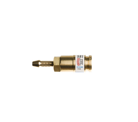 ISO 7289 snelkoppeling zuurstof 6mm tule zonder insteeknippel