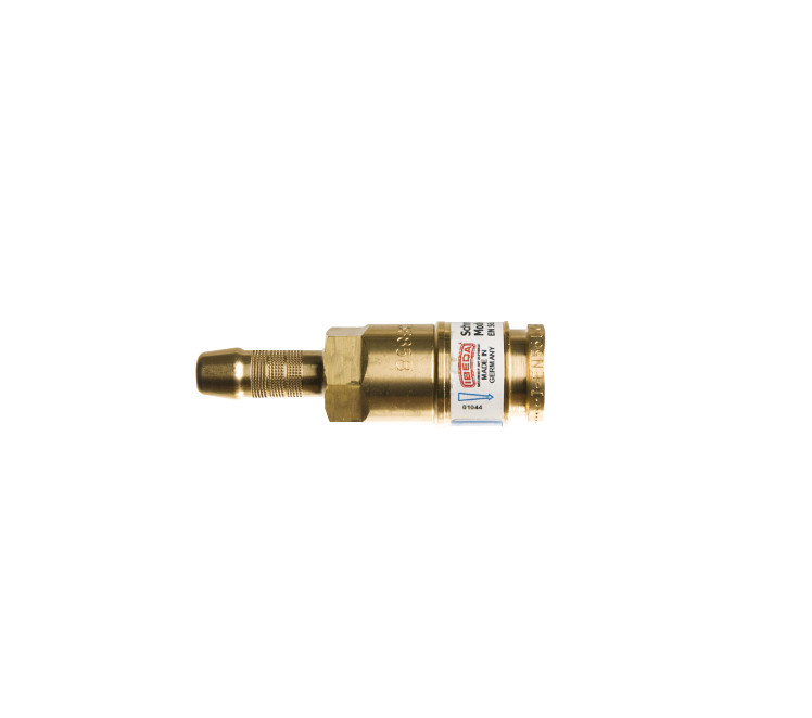 ISO 7289 snelkoppeling zuurstof 8mm tule zonder insteeknippel
