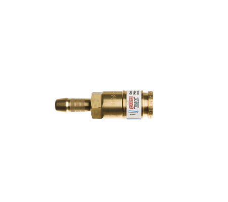 ISO 7289 snelkoppeling zuurstof 8mm tule zonder insteeknippel