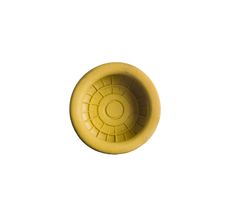Rubber beschermkap geel