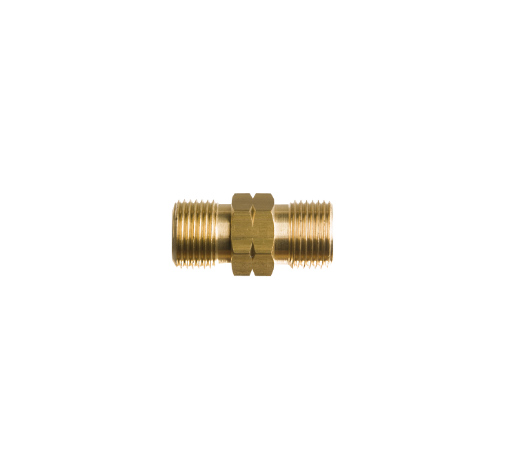Dubbelnippel 3/8"l uitw. x 3/8"l uitw.