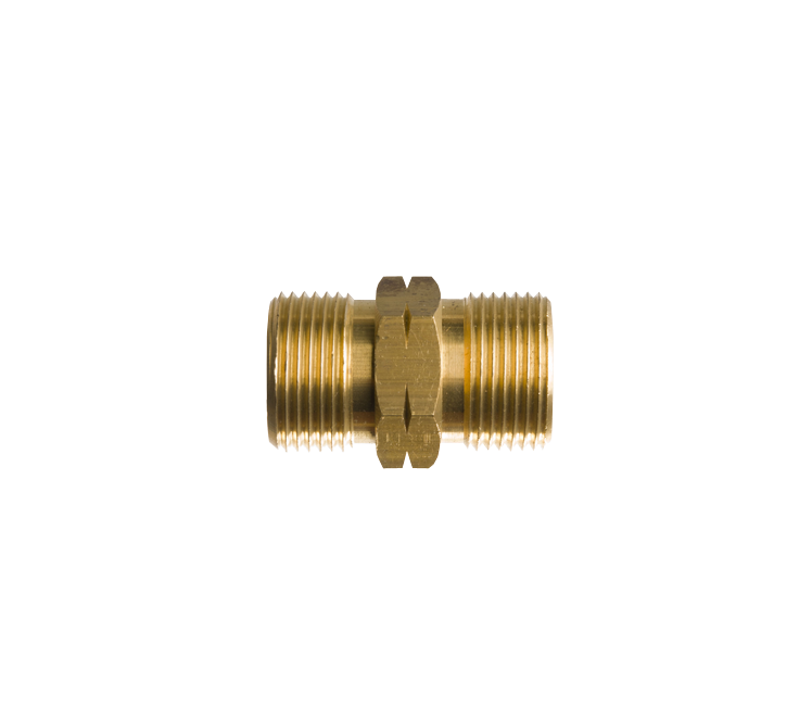 Dubbelnippel 3/4"l uitw. x 3/4"l uitw.