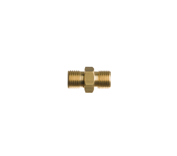 Dubbelnippel 9/16"r uitw. x 9/16"r uitw. UNF