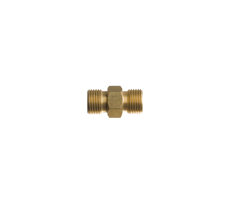 Dubbelnippel 2 x 5/8"r uitw. UNF