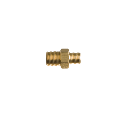 Verloopnippel 3/8" uitw. NPTm x 1/4"r uitw. BSP