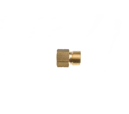 Verloopnippel 1/4"l inw.  x 3/8"l uitw.