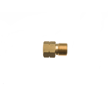 Verloopnippel 9/16"l inw.  x 3/8"l uitw.