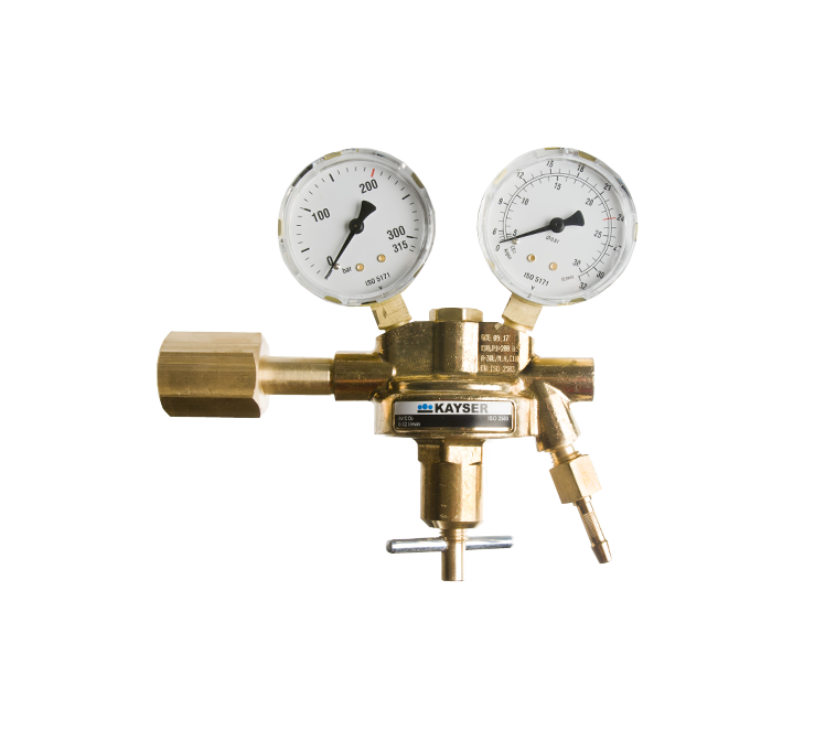 Reduceerventiel argon met litermanometer Kayser 0-30 l/m