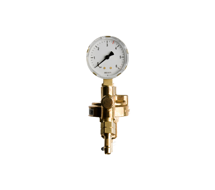 Leidingreduceer propaan Kayser 3/8"l 0-6 bar