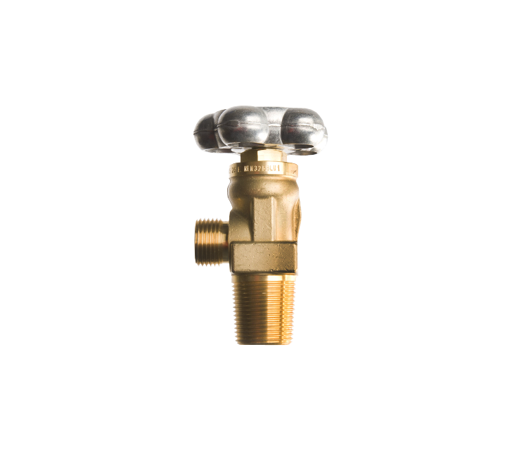 Spindelafsluiter Lu1 = 21.8 l x grootconus, aluminium minium handwiel K44