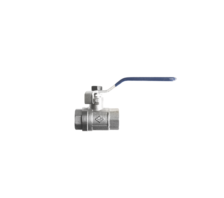 Kogelkraan 1/4"r inw. blauw ontvet voor zuurstof LD