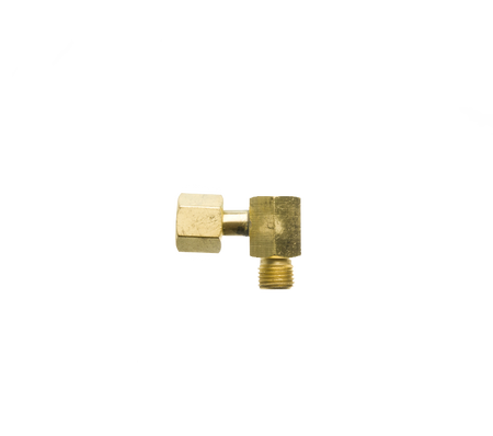 Haaks verloop 1/4"r inw. bol wartelend x 1/4"r uitw. hol