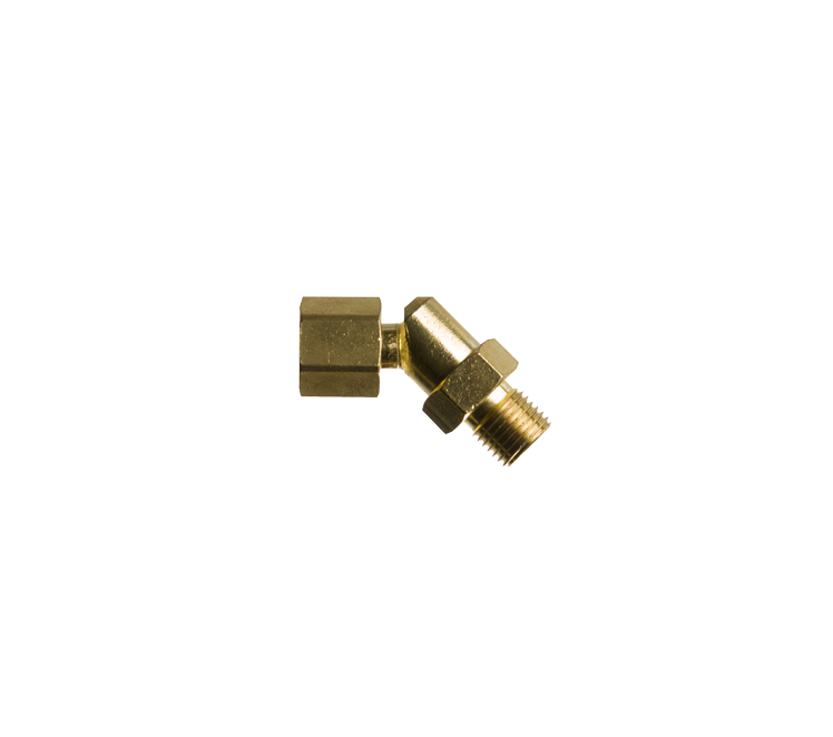 Kniestuk 135gr. 1/4"r inw. wartelend x 1/4"r uitw.