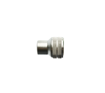 Verloopnippel 1/4"r BSP inw. x ademlucht 200 bar inw.