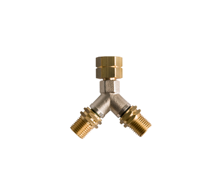 Y-stuk 2 x 14L uitw. x wartel 14L inw.