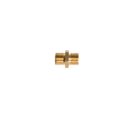 Dubbele nippel 2 x 1/8"r uitw.