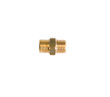 Dubbele nippel 2 x 1/4"r uitw.