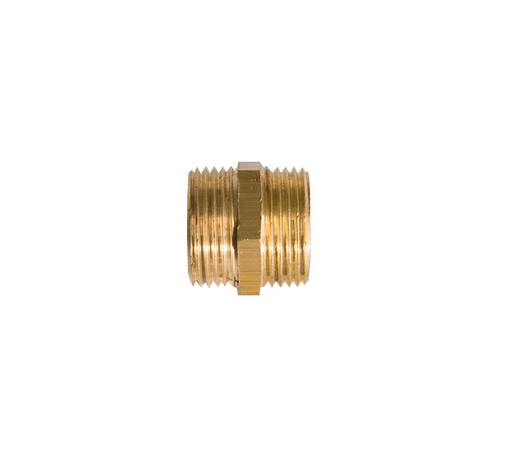 Dubbele nippel 2 x 3/4"r uitw.