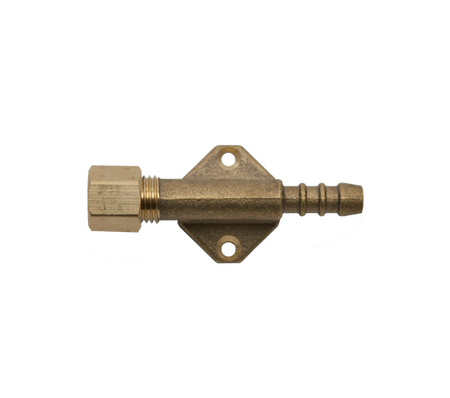Knelkoppeling 8mm x slangtule op plaat