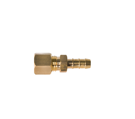 Knelkoppeling 8mm x slangtule messing
