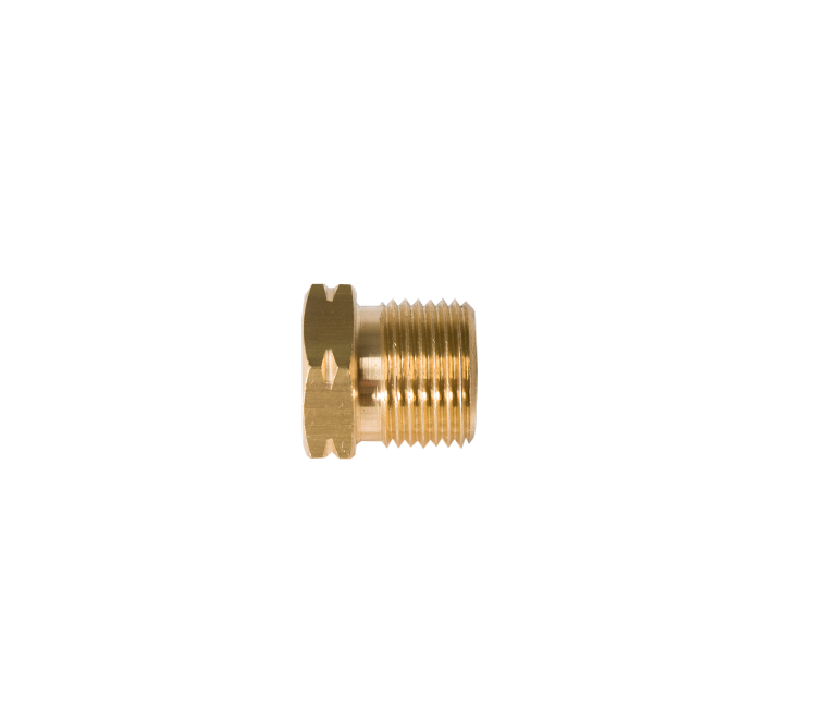 Wartel POL/BENEGAS/CGA510 - messing- zeskant sw 25mm