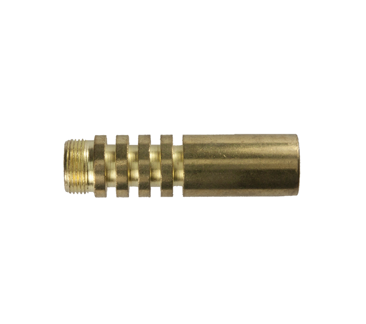 Rechte vlamkop 17mm M15 x 1 uitw.