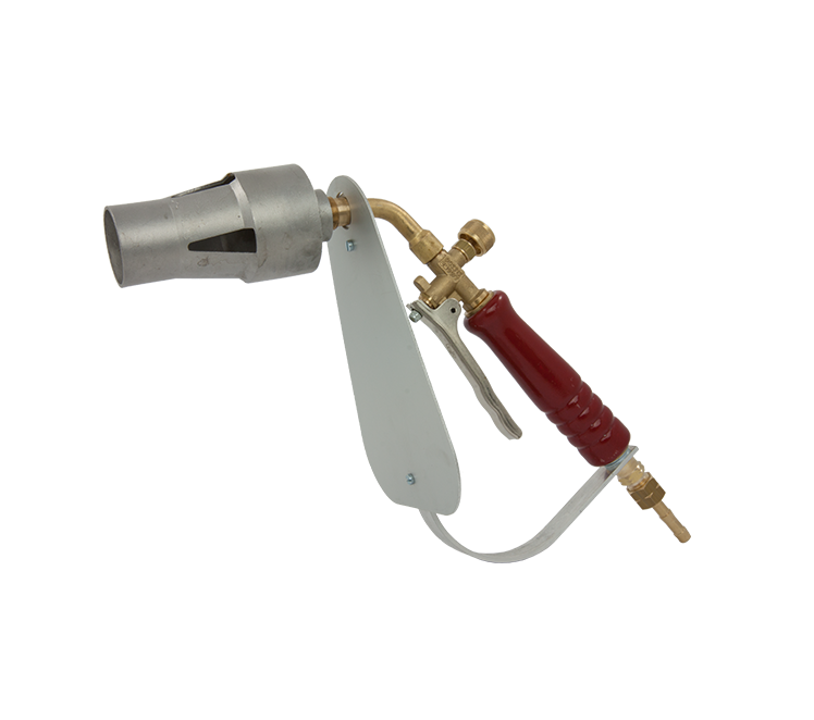 handbrander en schild en sleufkop rvs kop 50mm