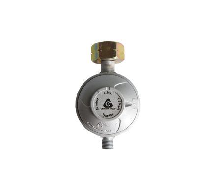 Lagedrukregelaar 30 gram met ingang 21,8 l inw. x uitgang 1/4"l uitw.