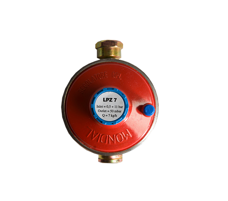 Drukregelaar 7 kg 50 mbar 1/4"r inw. x 1/2" r inw.