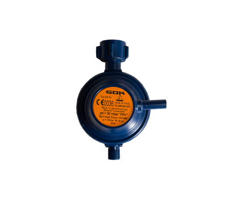 GOK drukregelaar met afblaas 50 mbar 1/4" l uitw.