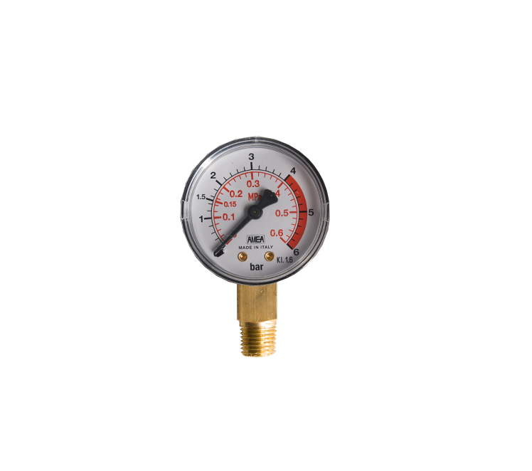 manometer diameter 50mm x 1/4" r uitw. 0-6 bar