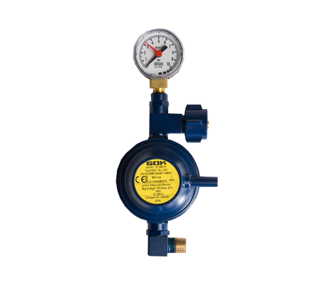 Drukregelaar GOK U-vorm met manometer 30 mbar