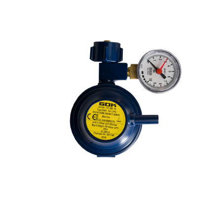 Drukregelaar GOK 30 mbar haaks met manometer