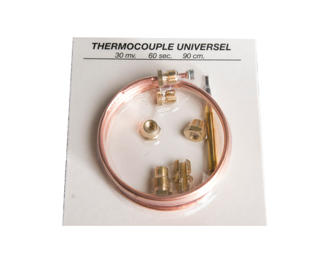 Thermokoppel 90cm en 4 hulpstukken