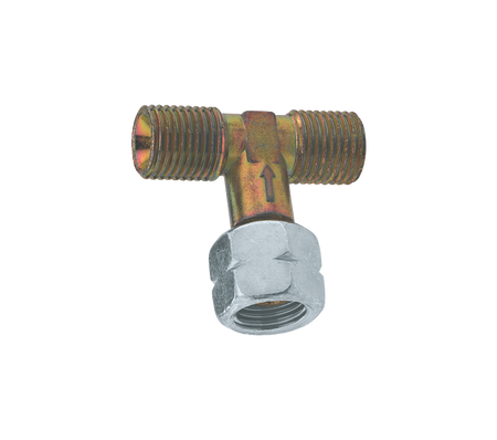 T-stuk 3 x 1/4" l en wartel
