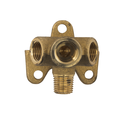 Muurplaat 2 x 1/4" r inw.- 1 x 1/4" r uitw.