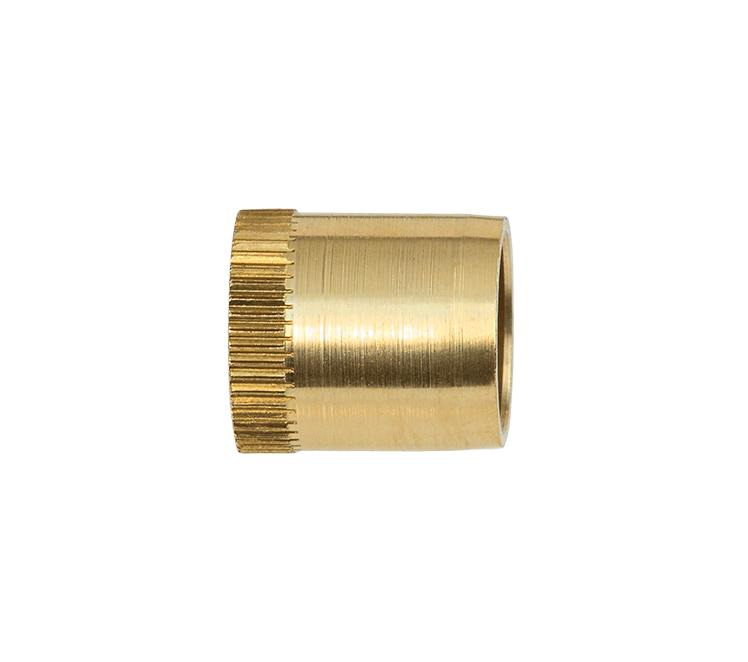 Verstevigingsbus voor leiding 4 x 6mm messing
