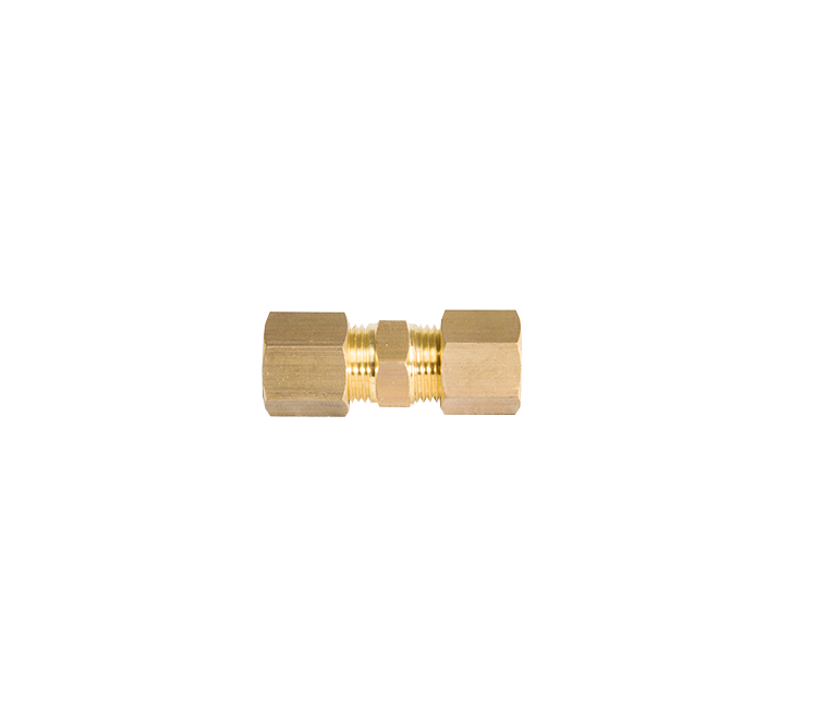 Verloopkoppeling messing 1 x 8- 1 x 12mm