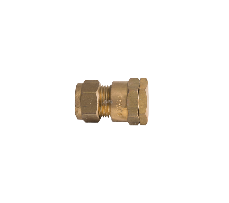 Eindstop messing 12mm x blind