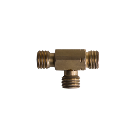 Koppel T-stuk 3 x KOMBI/DIN uitw. draad