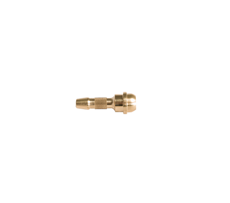 Slangtule 6mm voor wartel 3/8" kort model messing