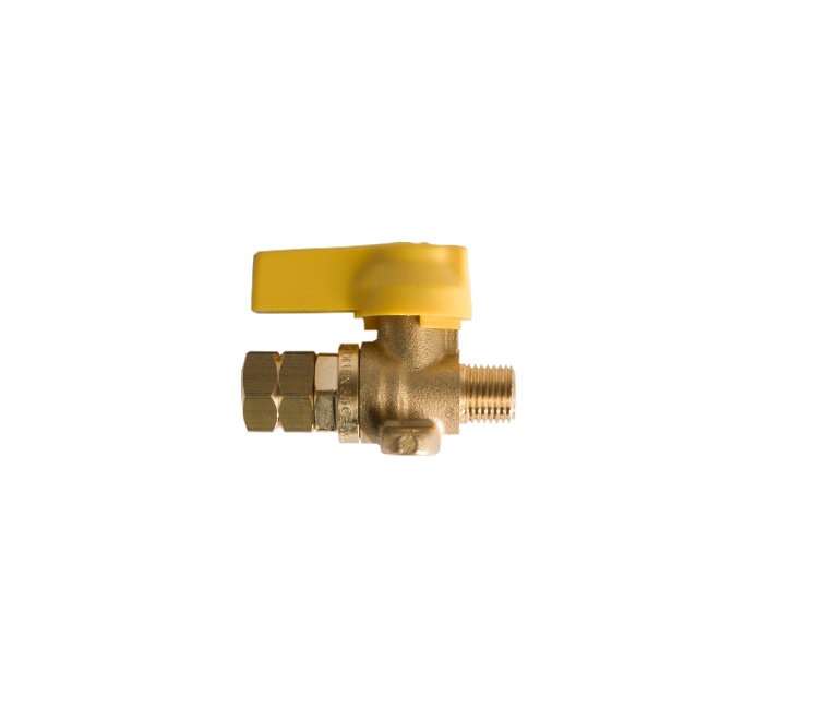 GOK kogelkraan met muurplaat 1/4"l inw. X 1/4"l uitw.