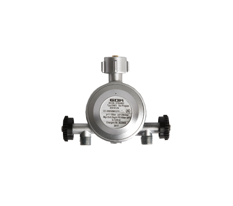 Drukregelaar DIN Duo 30 mbar 1kg/u - GOK