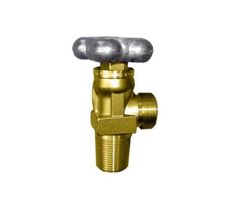Spindelafsluiter Ru6 = 28,806 x grootconus, aluminium minium handwiel K44