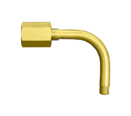 Aansluitpen argon Ru3 met wartel gebogen uitvoering 1/4"r